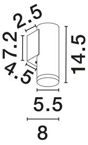 MAO STENSKA SVETILKA GU10 1x10W IP44 NL9011422