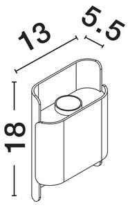 STENSKA SVETILKA POLLY BELA \r\nLED 10 W 220–240 V 608 lm \r\n3000 K IP54 NL9030923