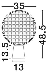 NAMIZNA SVETILKA TIERRA \r\nLED E27 1x12 W 100–240 V\r\n IP20 NL9586628