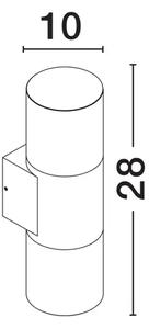 STENSKA SVETILKA PAUL \r\nLED 10 W 220–240 V 893 lm \r\n3000K IP65 NL9176106