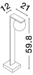 TALNA SVETILKA ORACLE LED 8 W 220–240 V 326 lm 3000 K NL9060246