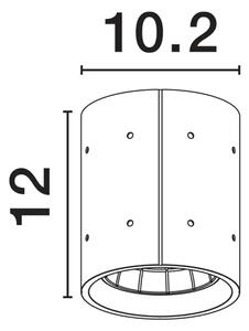 STROPNA SVETILKA RITZ SIVA \r\nLED 10 W 220–240 V 1044 lm \r\n3000K IP65 NL9540227