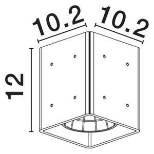STROPNA SVETILKA RITZ SIVA LED 10 W 220–240 V 1021 lm 3000 K IP65 NL9540228
