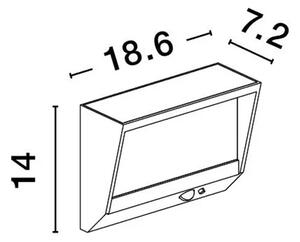 VALOR STENSKA SVETILKA LED 2 W 104 lm 3000K NL9492540