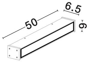 NOVA STENSKA SVETILKA ČRNE TEMPERATURE \r\nLED 21 W 220–240 V 974 lm \r\n3000K IP65 NL9030943