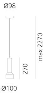 VISEČA SVETILKA STABLIGHT RJAVA GU10 MAX 6,8 W AR0027N80