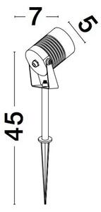 TALNA SVETILKA STAKE LED 5 W 378 lm 3000K 100–240 V 50 Hz NL9971455
