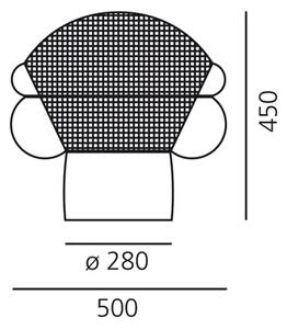 STEKLENA NAMIZNA SVETILKA PATROCLO AR0060010A