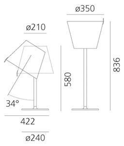 MELAMPO NAMIZNA SVETILKA ECRU E27 MAX 17W AR0315020A