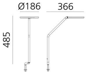 NAMIZNA SVETILKA VINE LIGHT ČRNA 8W 3000K 602lm AR1565030A