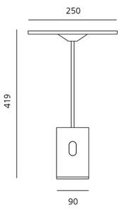 NAMIZNA SVETILKA SISIFO BELA 14W 24V 3100K 646lm AR1732020A