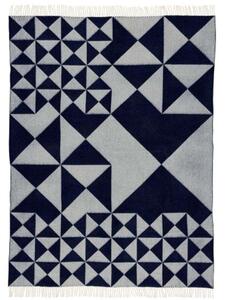 VerpanVerpan - Mirror Throw Wool 130x198 Blue Verpan