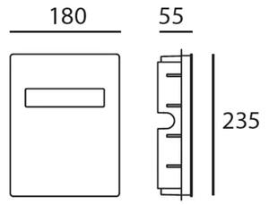 PONUDBA VGRADNE SVETILKE ANTRACIT 8W 3000K 316lm AR083520