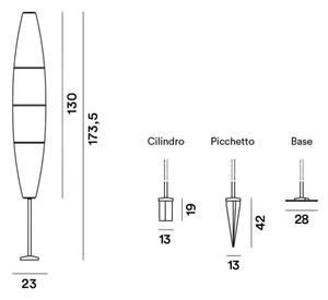 FOSCARINI HAVANA ZUNANJA SVETILKA STELLA BELA FN1500032_10