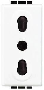 Vtičnica LIVIG 2P+E/16A/250V 1M BELA N4180-EU