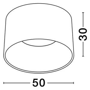 STROPNA LED SVETILKA ATIL/3000K/35W/2080Lm/BELA IN ČRNA NL9870012
