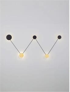 STENSKA SVETILKA ARK LED /3000K/34W/1034Lm/ ČRNO-ZLATA NL9540258