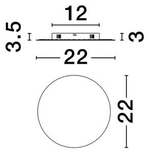 STENSKA SVETILKA CIRCLE LED/3000K/12W/1085Lm NL9248177