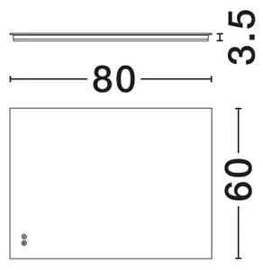 ALDA STENSKA SVETILKA LED 48W 978lm 3000K IP44 NL9006026
