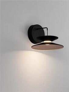 STENSKA SVETILKA MORFI LED /3000K/7W/367Lm/ČRNA V ZLATI BARVI NL9416953