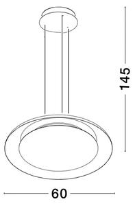 VISEČA LED SVETILKA EPOS /2700-4000K/38W/2100Lm/ČRNO-BELA NL9345711