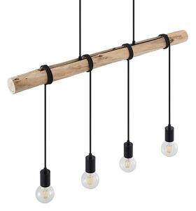 LindbyLindby - Ferris 4 Pendant Wood/Black Lindby