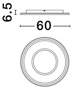 STROPNA SVETILKA FIGIN LED/2700-5000K/49W/2771Lm/ZLATA NL9248178