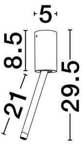 STROPNA SVETILKA ORNOS LED /3000K/4W/177Lm/ČRNA NL9232139
