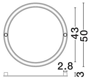 LYB STENSKA SVETILKA LED /3000K/32W/2126Lm/ČRNA NL9980577