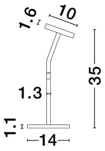 NAMIZNA SVETILKA Z LOGOJI LED /3000K/5W/294Lm/ČRNA NL9540251