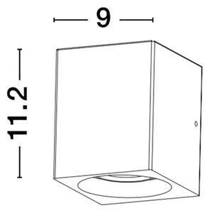 ZUNANJA STENSKA SVETILKA EMILE 5 W 200 Lm 3000 K IP65 SIVA NL9540209