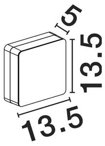 ZUNANJA STENSKA SVETILKA OONO LED 11 W 270 lm IP65 3000K ČRNA NL9030159