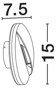 ZUNANJA SVETILKA PAN 9 W 378 Lm 3000 K IP54 ČRNA NL9030932