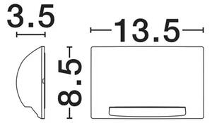 ZUNANJA STENSKA SVETILKA LED 5 W 225 lm IP65 3000K RJAVA NL9136418