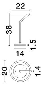 NAMIZNA SVETILKA TILIA LED/3000K/16W/612Lm/NIKAL NL9088141