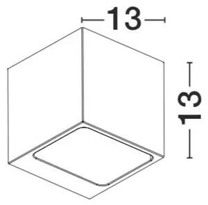 STENSKA SVETILKA 'CADMO' G9/5W/230V/IP54/13x13x13cm/BETON NL71615601#