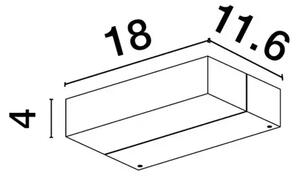 ZUNANJA STENSKA SVETILKA LED 10W/248lm/3000K ANTRACIT IP65 NL9492570