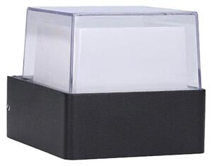 Green Tech LED stenska svetilka Saturn (5 W, Do x Š x V: 90 x 105 x 85 mm, Črna, Toplo bela)