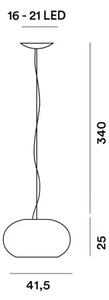 FOSCARINI BUDS 2 VISEČA SVETILKA TOPLO BELA FN278072E_12