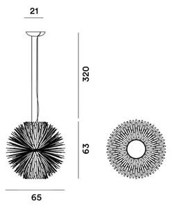 FOSCARINI SUN LIGHT BELA VISEČA SVETILKA FN297007_10