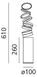 NAMIZNA SVETILKA DECOMPOSE LIGHT E27 ZLATA AROI4600C02