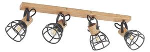 LindbyLindby - Flintos 4 Ceiling Lamp Wood/Black Lindby