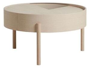 WoudWoud - Arc Coffee Table Ø66 White Ash Woud