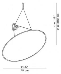 AMISOL LED VISEČA SVETILKA 75 KIT 53W 3000K dim. DALI GOLD LP1D910S000002+LP1D910/100030
