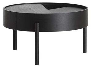 WoudWoud - Arc Coffee Table Ø66 Black Ash Woud