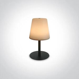 ZUNANJA NAMIZNA SVETILKA LED 2W/3000K/80lm IP44 POLNILNA USB ZATEMNLJIVA ČRNA DM61084/B#