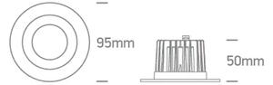 VGRADNA SVETILKA 7W CCT IP20 60deg 230V BELA DM10107CA/W/V