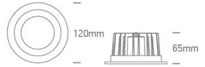 VGRADNA SVETILKA LED 10W CCT IP20 60deg 230V BELA DM10110CA/W/V