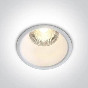 VGRADNA LED SVETILKA 10W CCTV IP20 230V TEMNO BELA DM10110FD/W/V