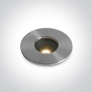 LED TALNA VGRADNA SVETILKA 4,5 W WW IP67 TEMNA SVETLOBA 500mA ALUMINIJASTA DM69068B/W